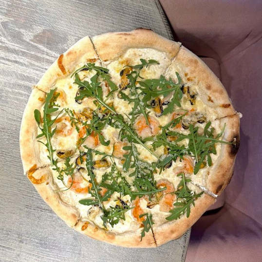 З креветками та мідіями